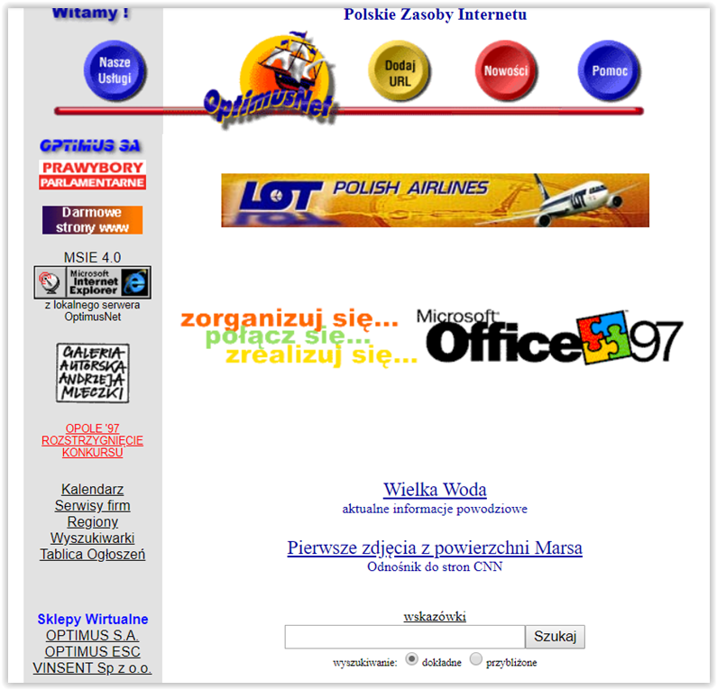 Jak Wyglądała Pierwsza Strona Internetowa Pierwsza strona internetowa – jak wyglądała? Co się zmieniło? - Blog AZ.pl